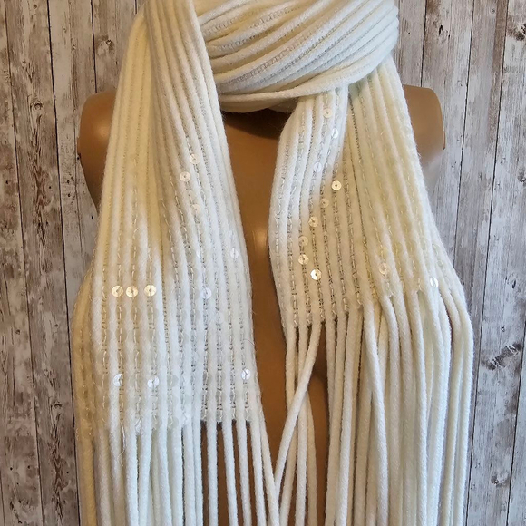 Women's Jessica Simpson Scarf, Off-white - Picture 3 of 6